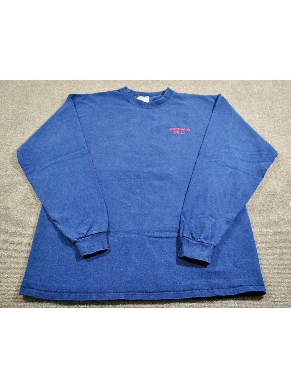 Buffalo Bills Vintage 90s NFL Football Made USA Cotton Long Sleeve Shirt Large
